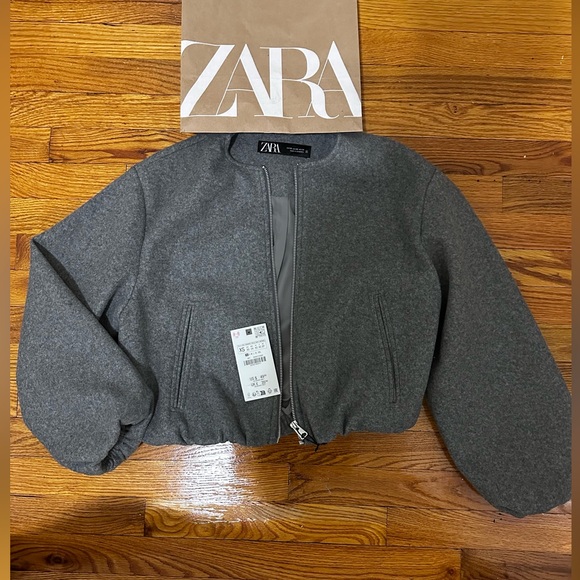Zara Soft Bomber Jacket - Picture 1 of 7